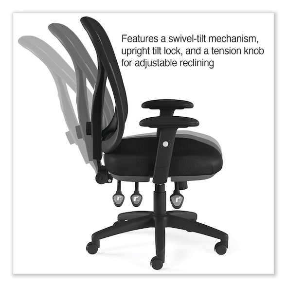 Alera Office Chair,275 lb Cap.,Black Seat ALEAS42M14 Alera Office Chair,275 lb Cap.,Black Seat ALEAS42M14
