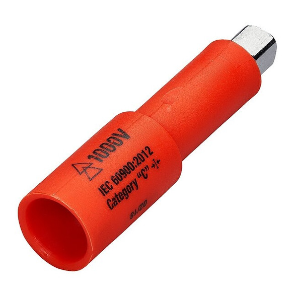 Itl Insulated Socket Extension 3 in L, 1 Pieces, Chrome 01790