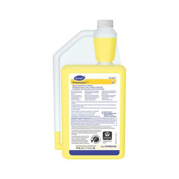 Diversey Floor Cleaner,32 oz.,Citrus,Yellow 94996440