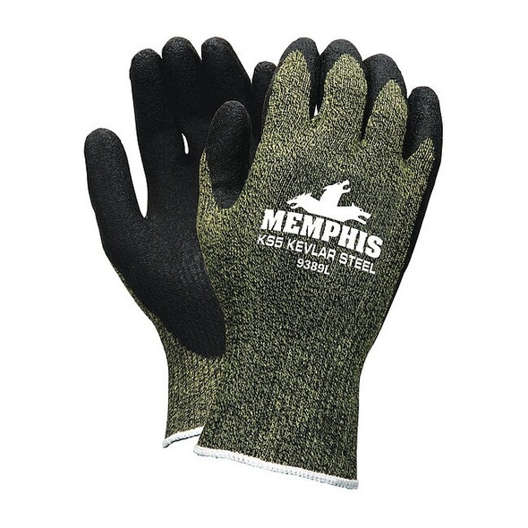 Cut-Resistant Coated Gloves, Cut Level A4 ,Dipped ,Latex ,Smooth ,2XL 1 PR