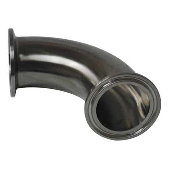 Maxpure 3/4" Clamp T316L SS 90 Degree Elbow TEG2C6L.75-PL