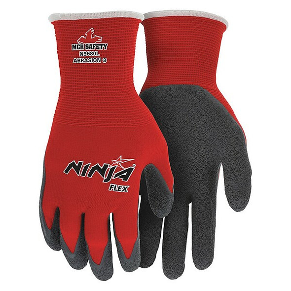 Mcr Safety PR,Coated Gloves,Palm/Fingers,M, N9680M
