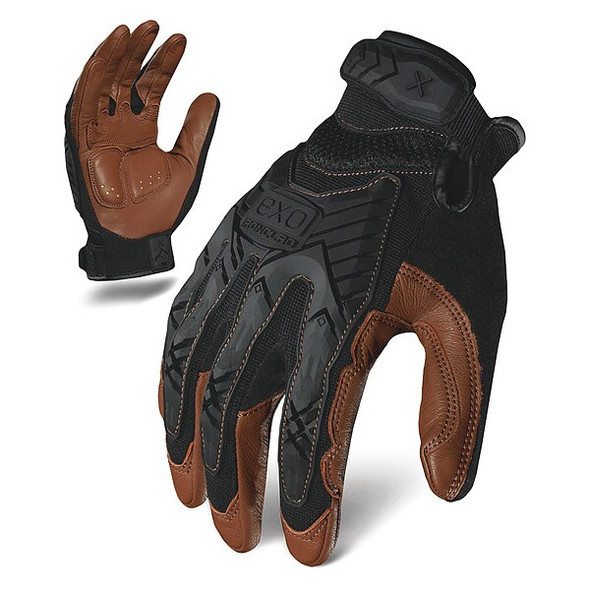 Ironclad Performance Wear Impact Mechanics Glove,Black/Brown,L,PR EXO2-MIGL-04-L