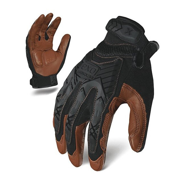 Ironclad Performance Wear Impact Mechanics Glove,Black/Brown,L,PR EXO2-MIGL-04-L