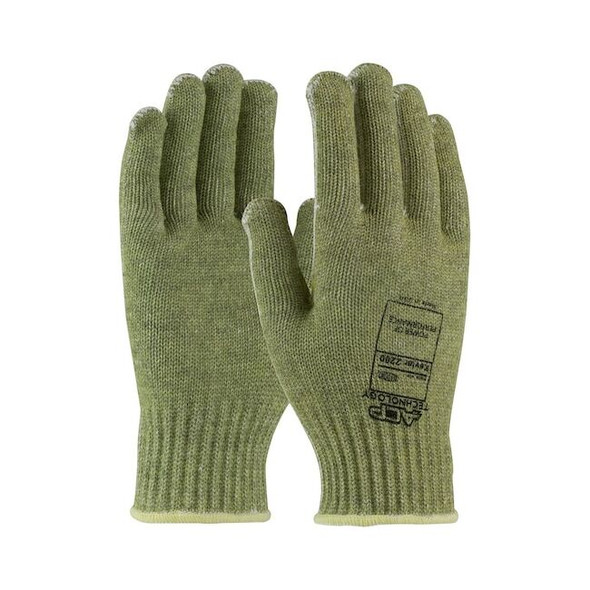 Pip Gloves, ACP/Kevlar(R), 350 Degrees F Max Temp., Green, XS, 12 PK 07-KA744/XS