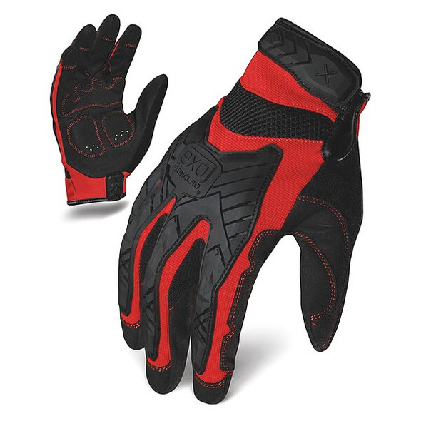 Impact Mechanics Glove,Red/Black,XXL,PR