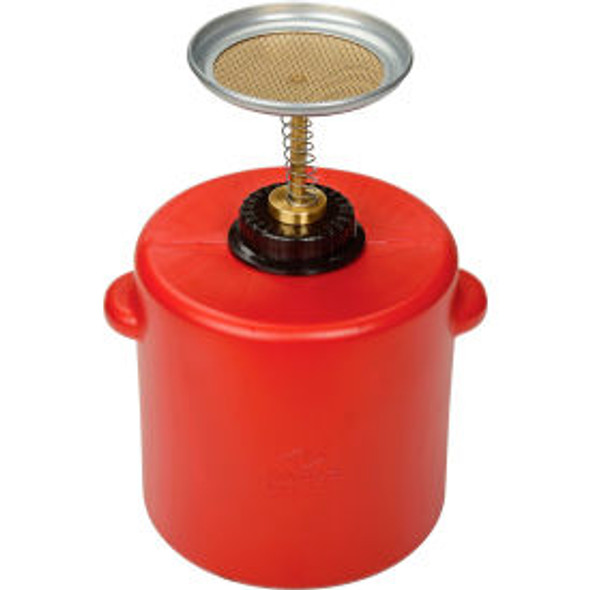 Eagle Safety Plunger Can - 4 Quart Polyethylene Eagle Safety Plunger Can - 4 Quart Polyethylene