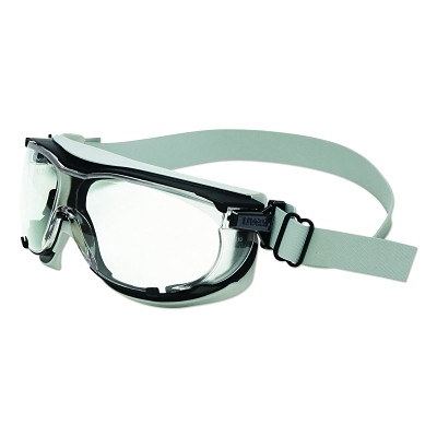 Carbonvision™ Safety Goggle, Clear Lens, Black/Gray Frame, Dura-Streme, Fabric