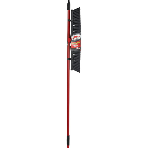Libman 24 In. W. x 64 In. L. Steel Handle Smooth Surface Push Broom 801 611018
