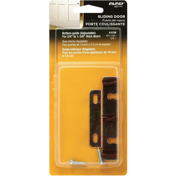 Prime-Lime Adjustable Bi-Pass Closet Door Floor Guide N 6796 234655