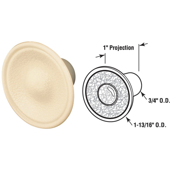 Prime Line Bi-Fold Plastic Door Knob Pull (2 Count) N 6754