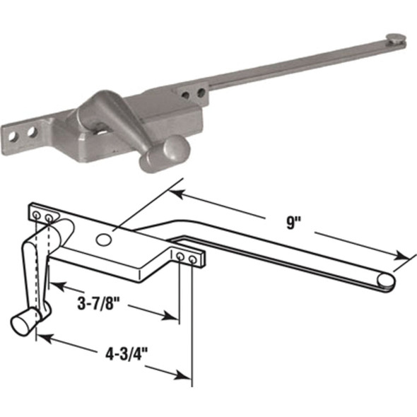 Prime-Line Left Hand Aluminum Casement Operator H 3514