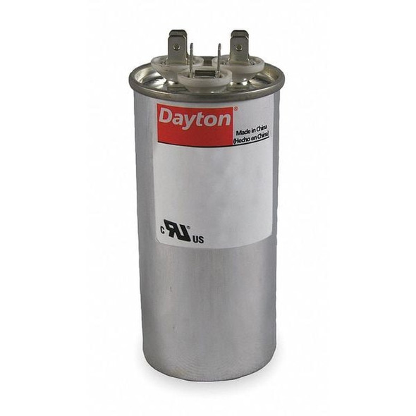 Dayton Motor Dual Run Cap,60/7.5 MFD,370V,Round 2MEG1