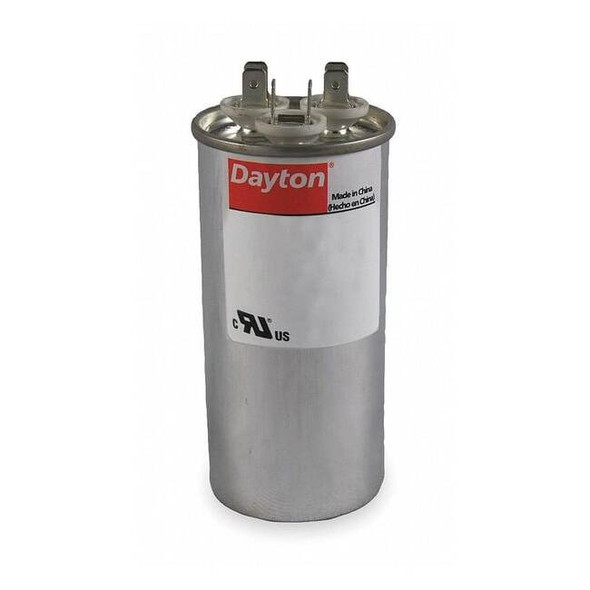 Dayton Motor Dual Run Cap,60/7.5 MFD,370V,Round 2MEG1