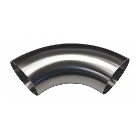 Precision Stainless - Usa Elbow,1" Tube Size,2" L,Metal,Butt Weld 2WCL-0100-7-4