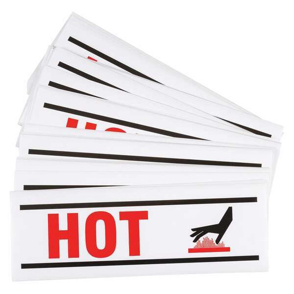 Brady Hazardous Warning Label,PK100 8817