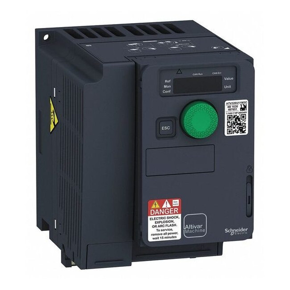 Schneider Electric Variable Frequency Drive, Black ATV320U15M3C