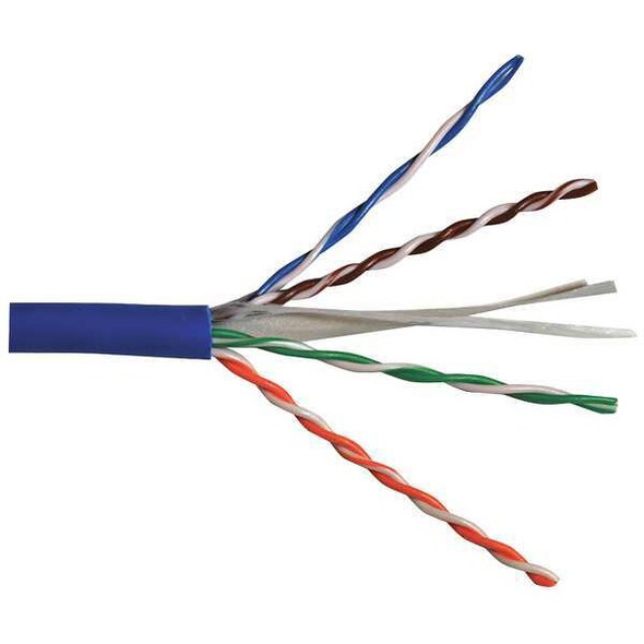 Carol Cable,Cat 6,23 AWG,1000 ft,Blue CR6.30.07