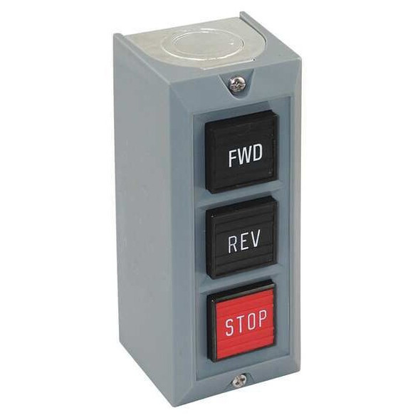 Dayton Push Button Control Station,2NO/2NC,1NC 20C796