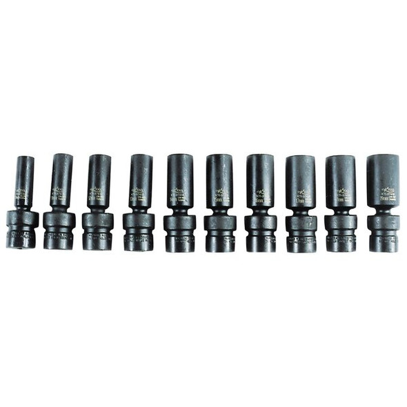 K-Tool International Metrc Flx Impct Socket Set,3/8"Dr,10pcs. KTI-37400 K-Tool International Metrc Flx Impct Socket Set,3/8"Dr,10pcs. KTI-37400