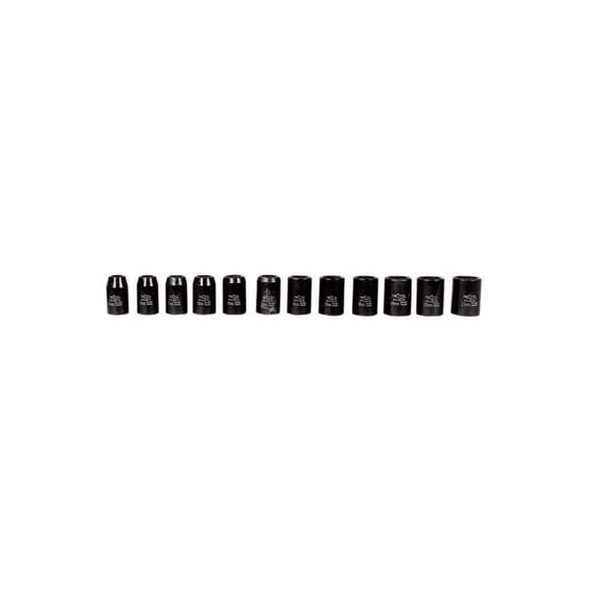 K-Tool International Impct Scket Set,Mtric,1/2" Drive,12 pcs. KTI-38100