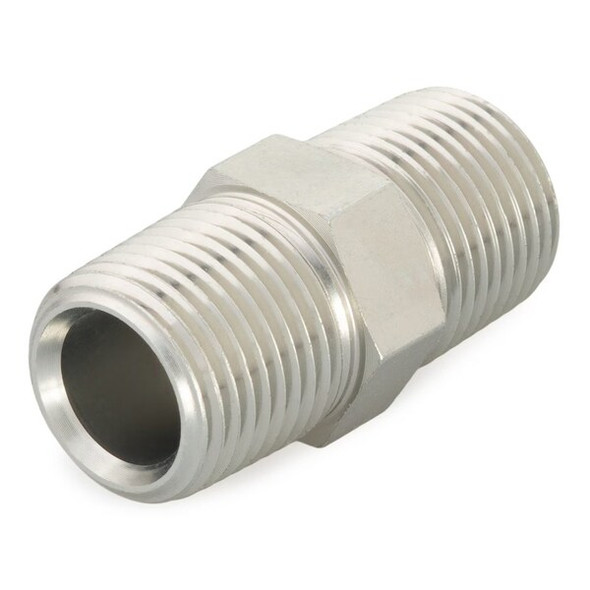 Pipe Nipple Brass Pipe Nipple, 1/4 in Male NPTF X 1/4 in Male NPTF