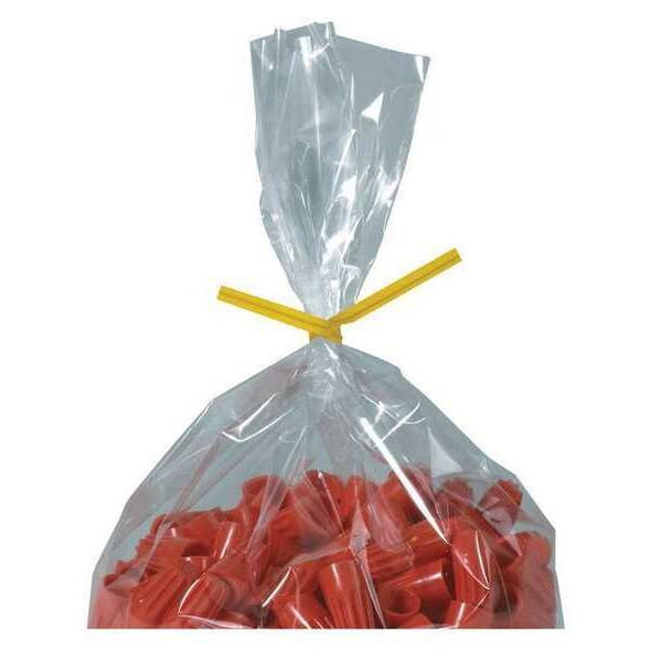 Partners Brand Twist Ties,Paper,7x5/32",Yellow,PK2000 PBT7Y
