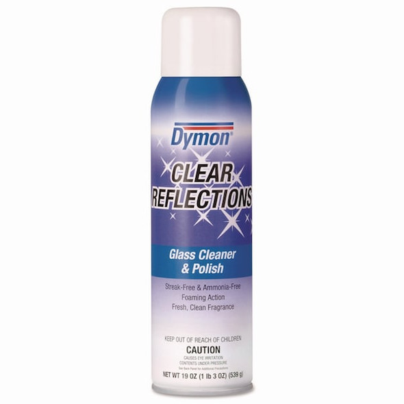 Dymon Liquid Glass Cleaner, Clear, Neutral, Aerosol Can, 12 PK 38520