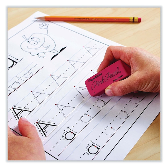 Paper Mate Pink Pearl Eraser,Large,PK12 70521
