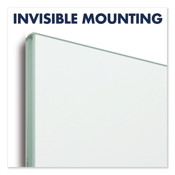 Quartet InvisaMount Magnetic Glass Marker Board, G5028IMW