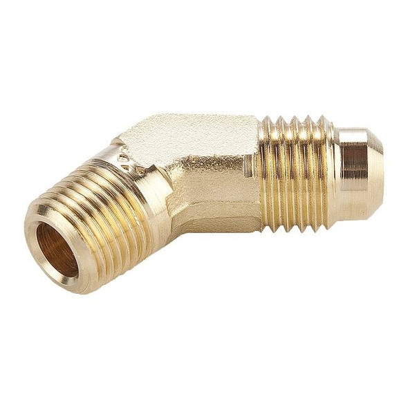 Parker Elbow, Brass, Flared 1/2 in, MNPT 3/8 in 159F-8-6