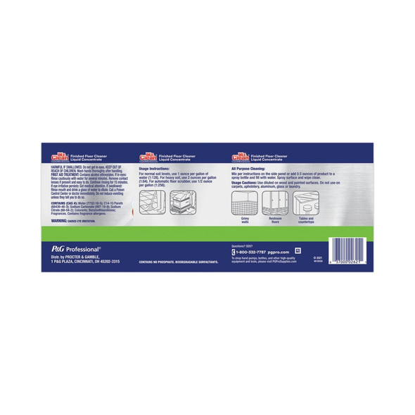 Mr. Clean Finished Floor Cleaner, Lemon Scent, One Gallon Bottle, PK3 2621