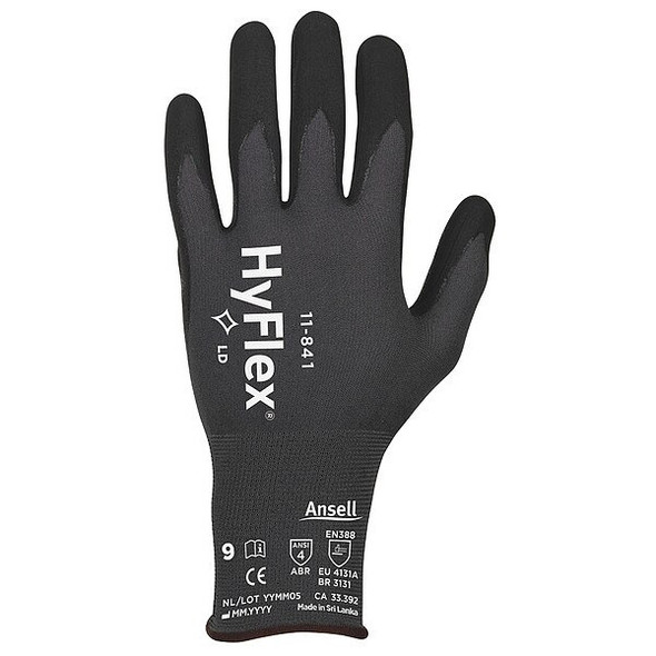 Ansell Coated Gloves,Coated,15 ga,XL,PR1 11-841 Ansell Coated Gloves,Coated,15 ga,XL,PR1 11-841