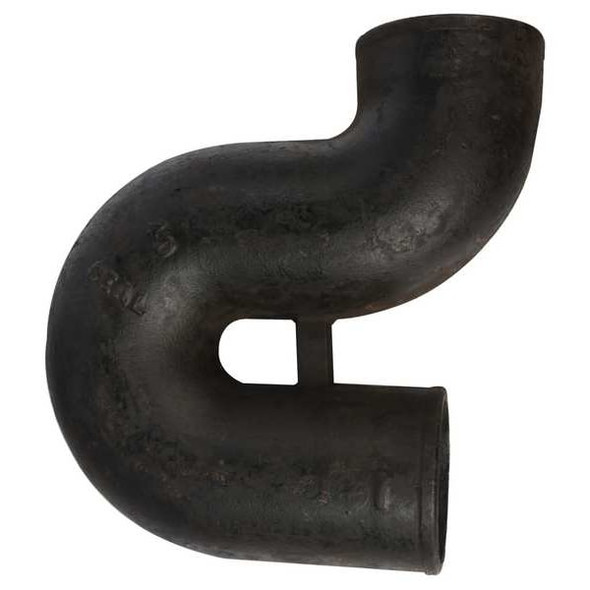 P-Trap P-Trap, 3" Pipe, Female Socket, Cast Iron, 0 psi