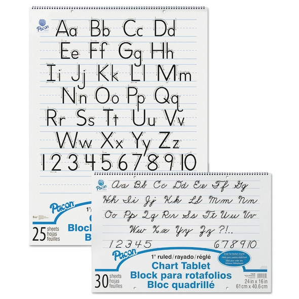Pacon Chart Tablets,Manuscript Cover,24"x32" 74710