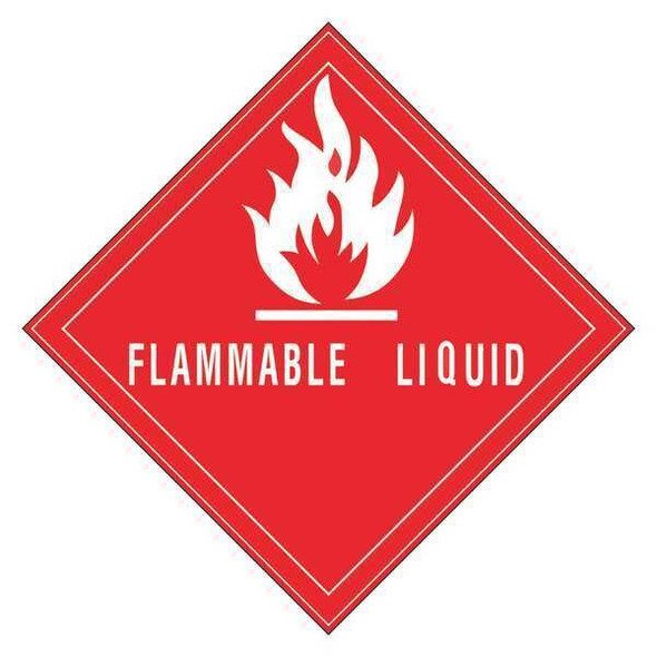 Tape Logic Label,Flammable Liquid,4x4" DL5780 Tape Logic Label,Flammable Liquid,4x4" DL5780