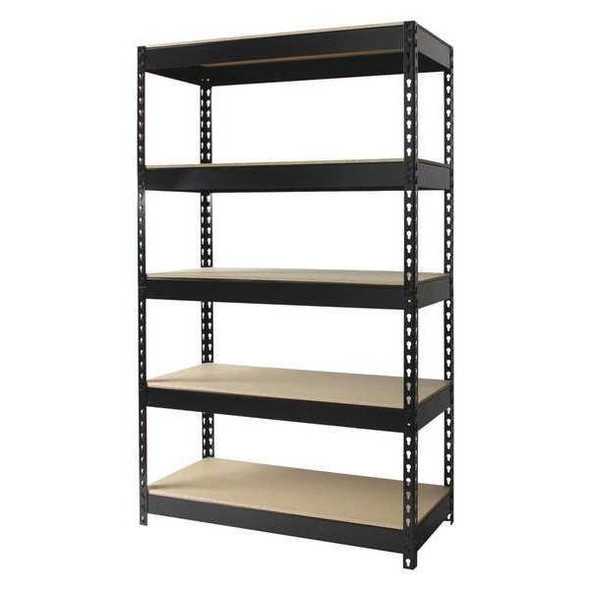 Hirsh Rivet Shelving,5 Shelf,60Hx36Wx16"D 17126 Hirsh Rivet Shelving,5 Shelf,60Hx36Wx16"D 17126