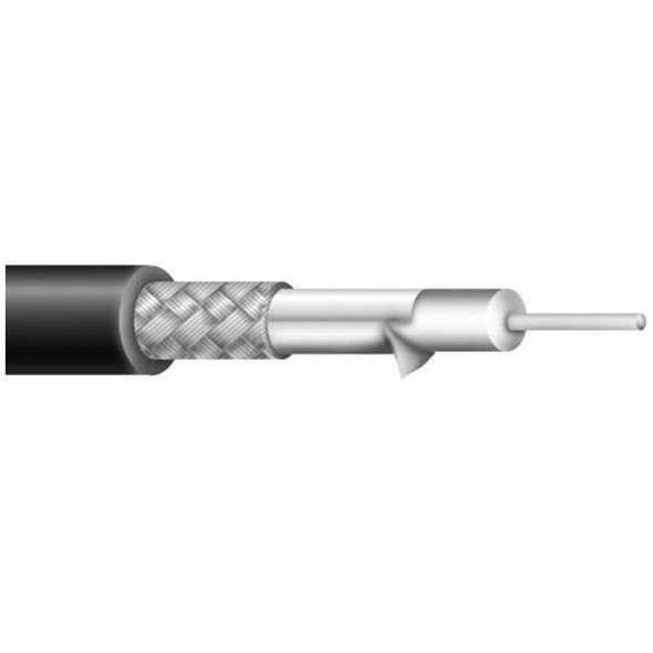 Carol Coaxial Cable,RG-6/U,75 Ohms,Black C5889.31.01