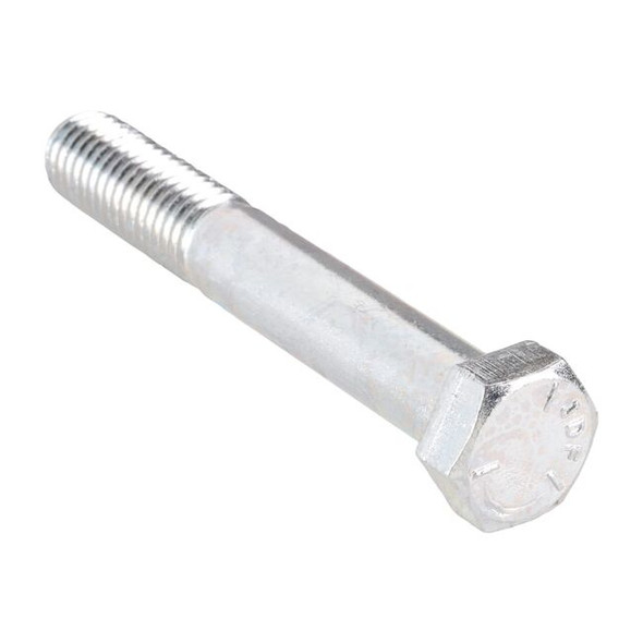 Grade 5, 5/8"-11 Hex Head Cap Screw, Zinc Plated Steel, 4-1/4 in L, 5 PK