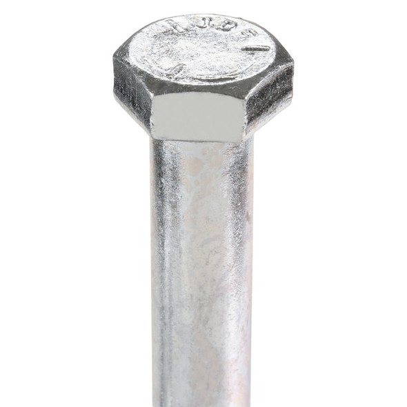 Grade 5, 5/8"-11 Hex Head Cap Screw, Zinc Plated Steel, 4-1/4 in L, 5 PK