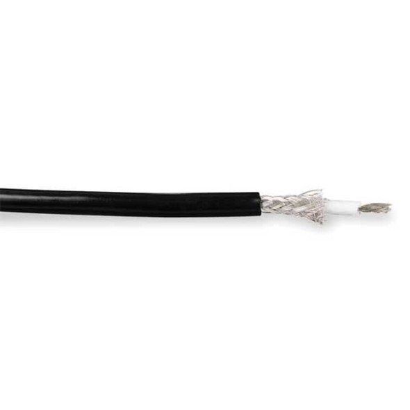 Carol Coaxial Cable,18 AWG,Black,PVC C5886.41.01