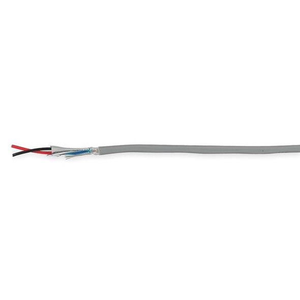 Power Limited and Communication Cable, 2 C, Red, PVC, 1000 ft.