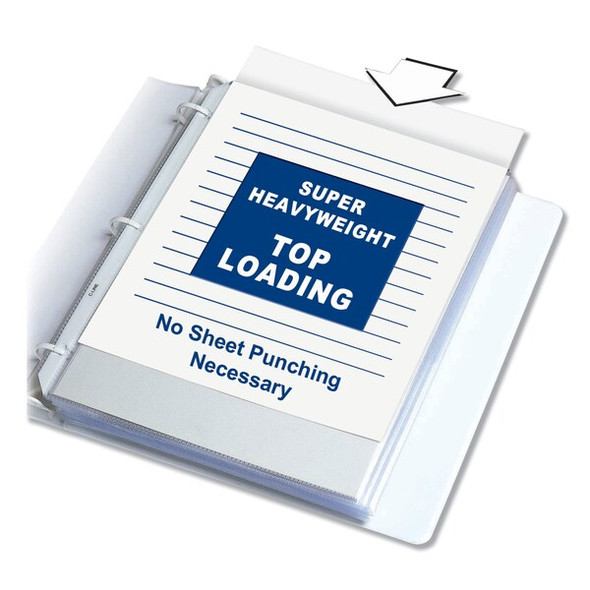 C-Line Products Top Loading Sheet Protectors,PK50 61003
