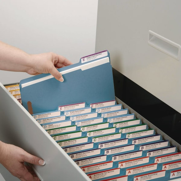 Smead Folders,Fastener,Blue,PK50 12040