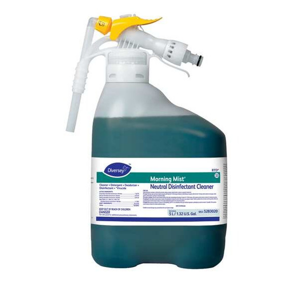 Diversey Neutral Disinfectant Cleaner,5L,Hose End 5283020 Diversey Neutral Disinfectant Cleaner,5L,Hose End 5283020