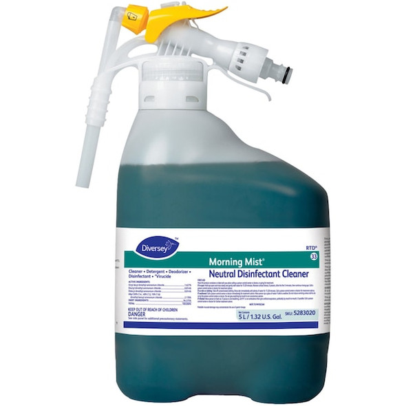 Diversey Neutral Disinfectant Cleaner,5L,Hose End 5283020 Diversey Neutral Disinfectant Cleaner,5L,Hose End 5283020