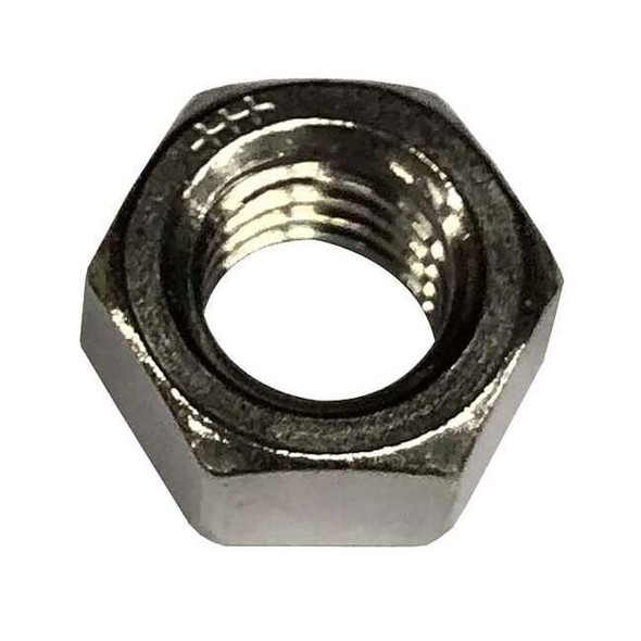 Jam Nut, 1/4"-28, 18-8 Stainless Steel, Not Graded, Plain, 5/32 in Ht, 100 PK
