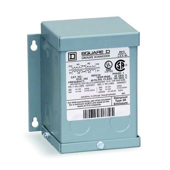 General Purpose Transformer, 750 VA, NEMA 3R, 120/240V AC, 240/480V AC