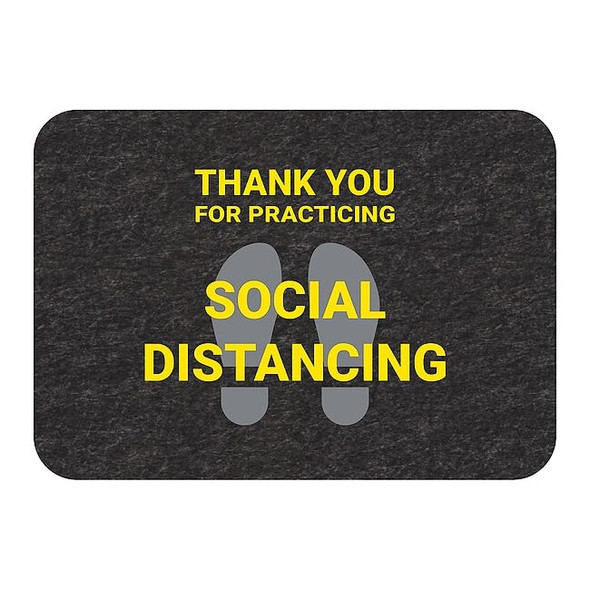 Pig Social Distance Floor Sign,PK4 GMM21004-BK