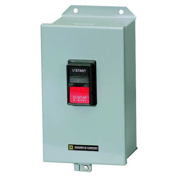 Manual Motor Starter, NEMA M-1, 3 P, 3 Phase, Push Button, 27 A